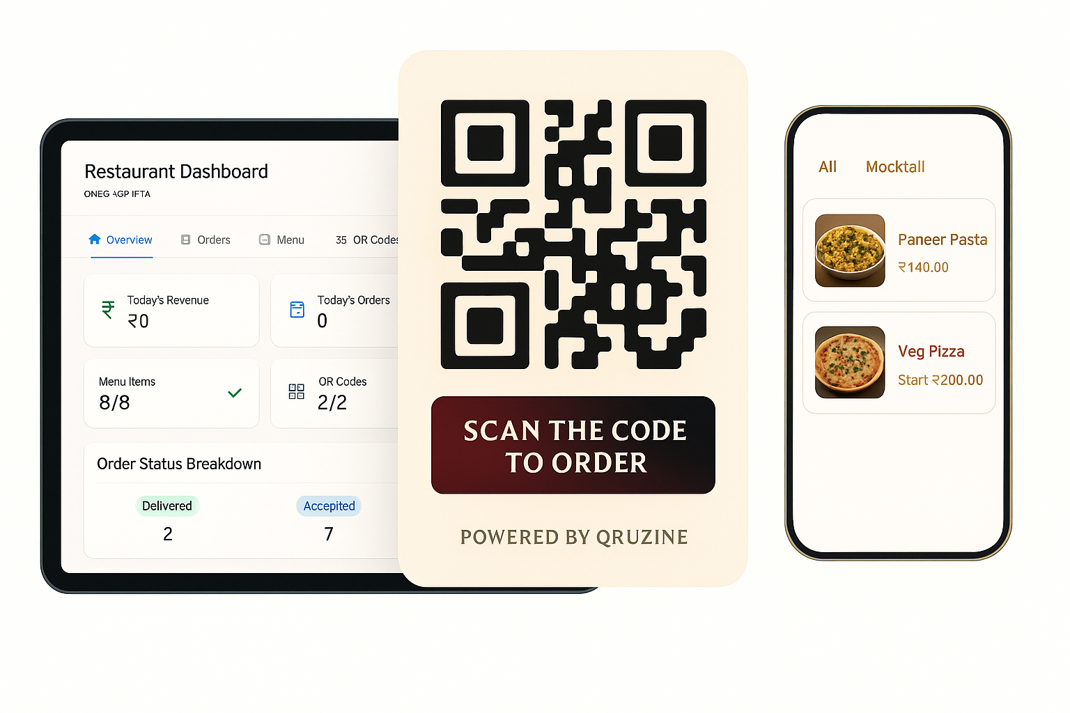 Qruzine – QR-based Ordering System